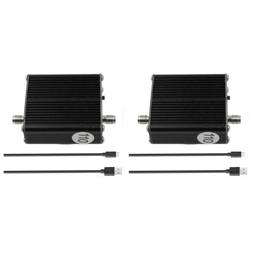 2X 2-in-1 Air Frequency Converter Aviation Band Frequency Conversion to Short Wave Converter 110M