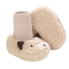 Unisex Baby Slipper Socks – Warm, Fuzzy, Comfortable Winter Booties for Newborns & Toddlers, Compatible with Pre-walking
