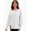 Moletom feminino oversized de gola redonda e manga comprida. 1