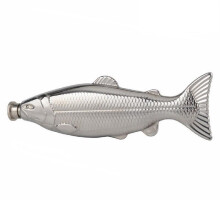 Trout-Fish-Shape Hip Flask 4oz Bottle With Funnel Pocket Flask Stainless Steel Party Drinkware For Outdoor