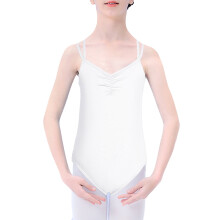 Girls' ballet leotard V-neck romper for toddler practice