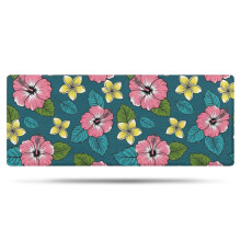 Tapis de bain en microfibre à motif floral 61 x 152 cm (24 x 60 po) antidérapant