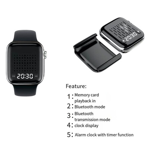 5.4 Speaker Watch Magnetic Portable  Speaker Clip Audio  Transmitter with Watch Strap 1