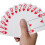 Carte da gioco in plastica per Texas Hold'em – 56 carte, 6,3x 7