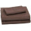 Microfiber Bed Sheet Set Twin Chocolate 3-Piece 2