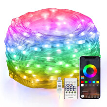 200 inteligentnych lampek choinkowych RGB LED, 66 stóp, IP65, wodoodpornych