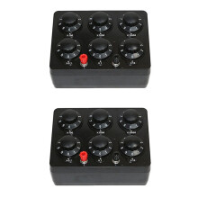 2X 0-99999,9 Ohm Eenvoudige Weerstand Doos Precisie Variabele Decennium Weerstand Onderwijs Instrument Onderwijs Weerstand Doos