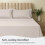 Σετ σεντόνια Microfiber Queen 4 τεμαχίων Deep Pocket 2