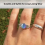 Δαχτυλίδι Mood Ring με ρυθμιζόμενο χρώμα για γυναίκες 5