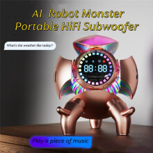 AI-Enhanced Speaker, High-Quality Audio Output, and Decorative Features - Ideal for Home and Office