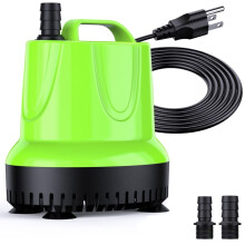 Fountain Submersible Water Pump: 330 GPH 25W Small Sump Pump for Outdoor Pond Hydroponic Statuary Waterfall Aquarium Fish Tank