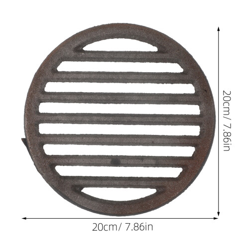 OUNONA Grillplate i støpejern, grå, 30x40 cm 1