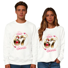Sweat-shirt ample pour femme, manches longues, col rond, imprimé cœur – Haut doux et décontracté idéal pour les loisirs et le sport