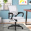 Chaise de bureau en maille, bureau ergonomique à dossier mi-haut réglable 1