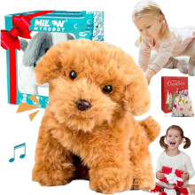Realistic Robot Puppy Dog – Walking, Barking, Tail Wagging, Interactive Electronic Stuffed Puppy for Kids