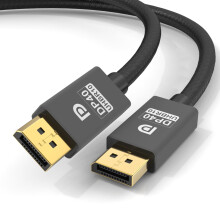 DisplayPort 2.1-Kabel, VESA-zertifiziert, 40 Gbit/s, 8K bei 60 Hz
