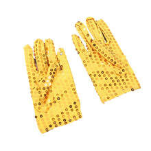 Kids' Halloween Sequin Stage Gloves – Long Dance Performance Gloves, Compatible with Party & Winter Activities