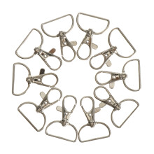 12 Pcs Clasp for Bag Metal Hook Ring Keychain Lobster Claw Clasps Jewelry Silver