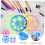360 Circular Protractor, Circle Template & Stencil Set (3PCS, 4.52 in, Random Colors) 3