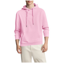Sweat à capuche en polaire douce pour homme - Sweat-shirt chaud à manches longues, couleur unie, avec poches, idéal pour les activités de plein