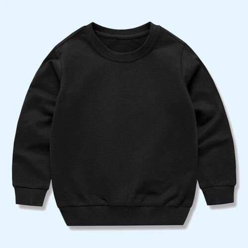 Kids' Long Sleeve Solid Round Neck Tee Casual Comfortable 1