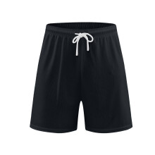 Gymshorts voor heren, sportshorts met zakken, lichtgewicht, sneldrogende sportshorts voor heren, zwart, maat 2XL
