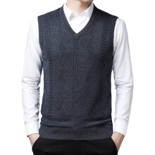 Suéter sem mangas de tricô, cor sólida, modelagem relaxada, decote em V, ideal para outono/inverno, casual e para uso diário em climas frios. Uma