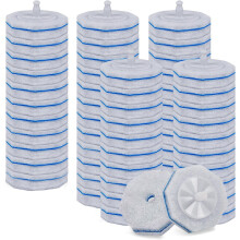 50 Count Disposable Toilet Bowl Wand Refills - Upgraded Octagon Replacement Heads for Toilet Cleaning