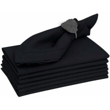 Leinen-Baumwoll-Servietten, 12er-Set, 50 x 50 cm, Hohlsaum