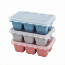 Ensemble de 3 grands bacs à glaçons en silicone - Glaçons extra larges, design ergonomique, qualité alimentaire