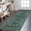 Χαλί Boho Vintage Μενταγιόν 2' x 3' Μπλε Καφέ Λευκό 1