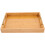 Serveringsbricka i bambu för förvaring, kakifärgad, rustik design med stor kapacitet, 30x21 cm 1