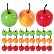 BESTYASH Lot de 30 mini fruits artificiels en mousse, décoration murale et intérieure