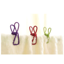OUNONA 50 Pcs Stainless Steel Clothespins Lunch Large Clips Travel