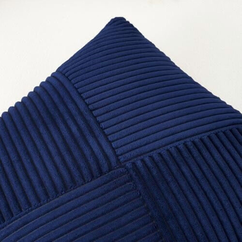 Conjunto de 2 capas de almofada de veludo cotelê 45x45cm 2