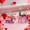 Ensemble de figurines de cerfs romantiques, finition brillante 1