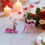 Ensemble de figurines de cerfs romantiques, finition brillante 4
