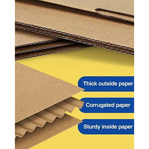 Καφέ κυματοειδές κουτί αποστολής 11x8x2in25-Pack 2