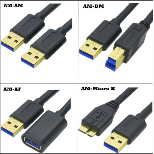 Καλώδιο δεδομένων υψηλής ταχύτητας USB3.0, επιχρυσωμένο καλώδιο προσαρμογέα 2