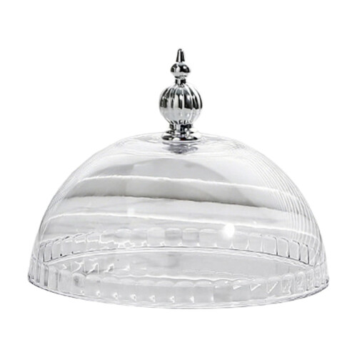 Cúpula de PP para Bolo com Base – 16 cm (6,3") Transparente para Sobremesas