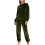 Damen-Flanellpyjama-Set aus Plüschfleece, 2-teilig 1
