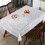 Polyester tafelkleed met franjes, 55x55 inch 4