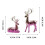 Ensemble de figurines de cerfs romantiques, finition brillante 3