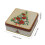 Christmas Tin Gift Box – Beige Iron Storage Box, 17.3 x 2