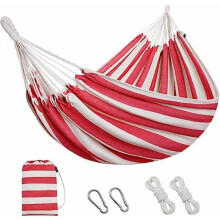 Brazilian double hammock cotton 2-person with straps and bag