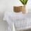 Polyester tafelkleed met franjes, 55x55 inch 5