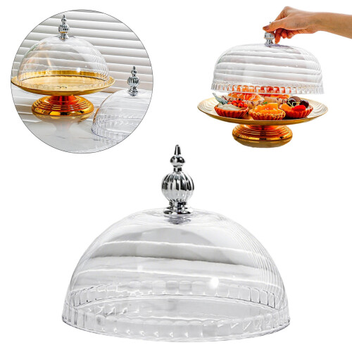 Clear PP Cake Dome Lid for 16cm Stand 1