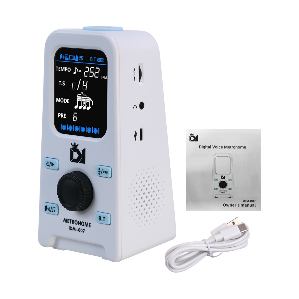 Metronome,Vocal Piano Drum Adjustable Piano Drum Screen Vocal Bt Lcd Screen Adjustable To 9180479567325