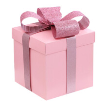 Boîtes cadeaux carrées avec couvercles et ruban décoratif – Cadeaux de mariage, anniversaire, fête prénatale, Noël, Saint-Valentin, toutes