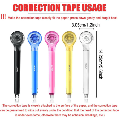Correction Tape Pen Style 6m x 5mm Yellow 1